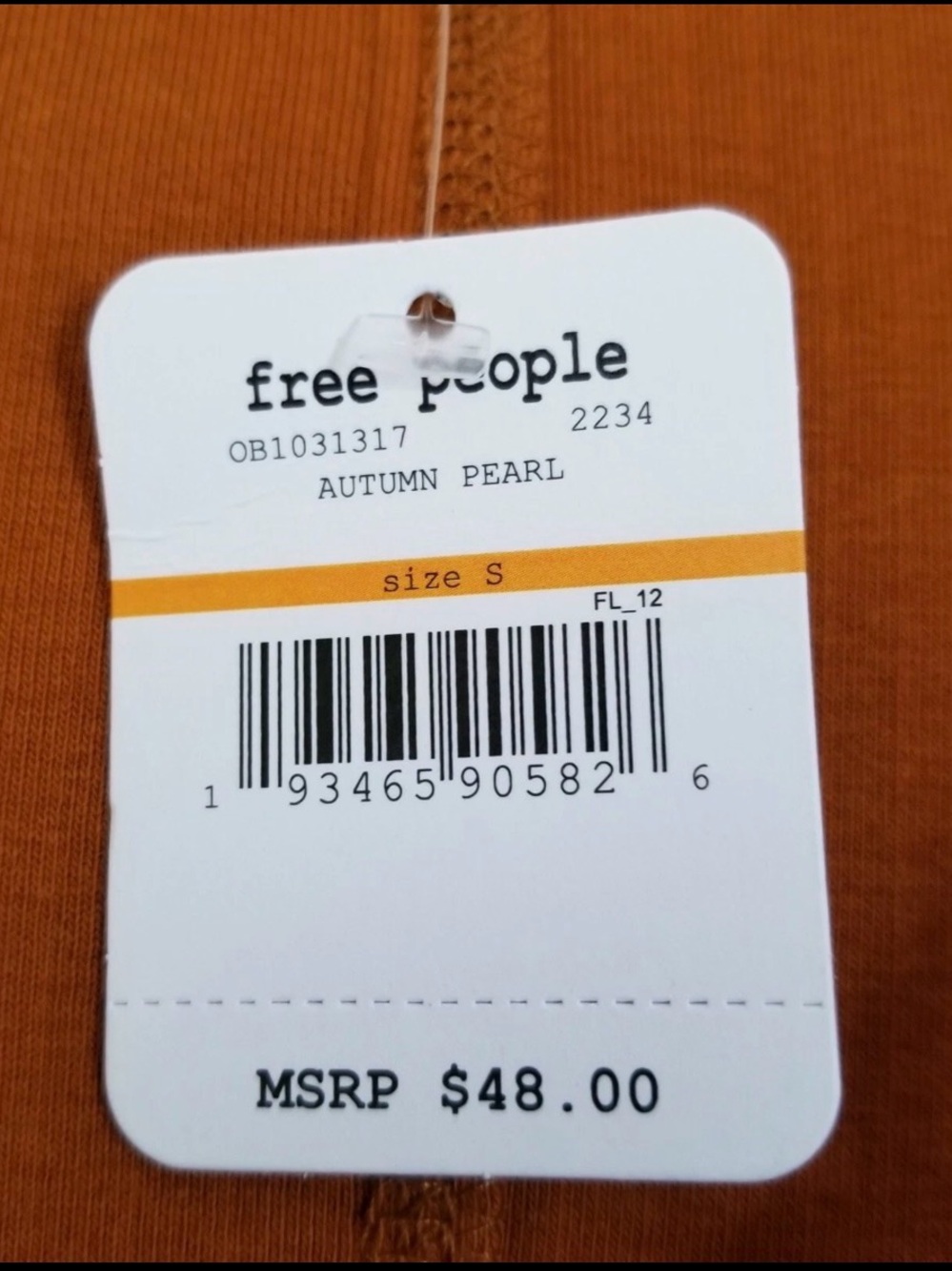 Free People Bit Of Lace Top in Autumn Pearl - NWT - Picture 8 of 8